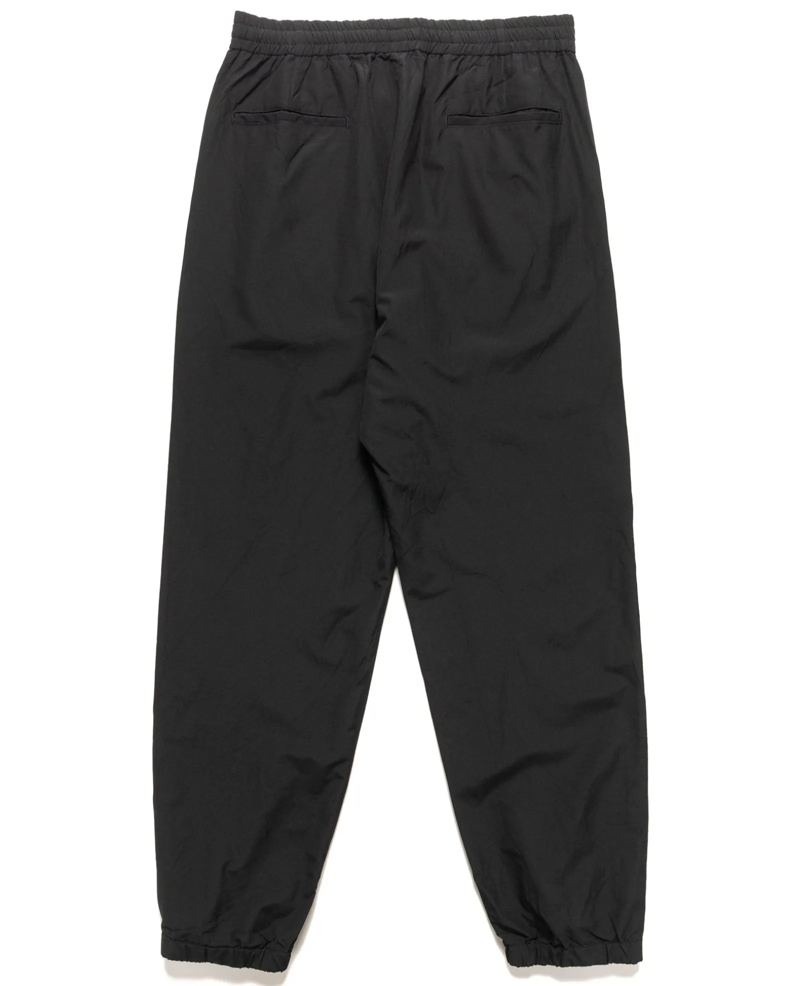 High Count Wool Poplin Pants Black