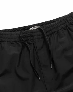 High Count Wool Poplin Pants Black
