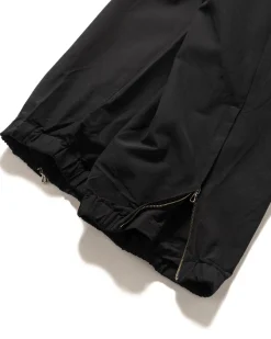 High Count Wool Poplin Pants Black