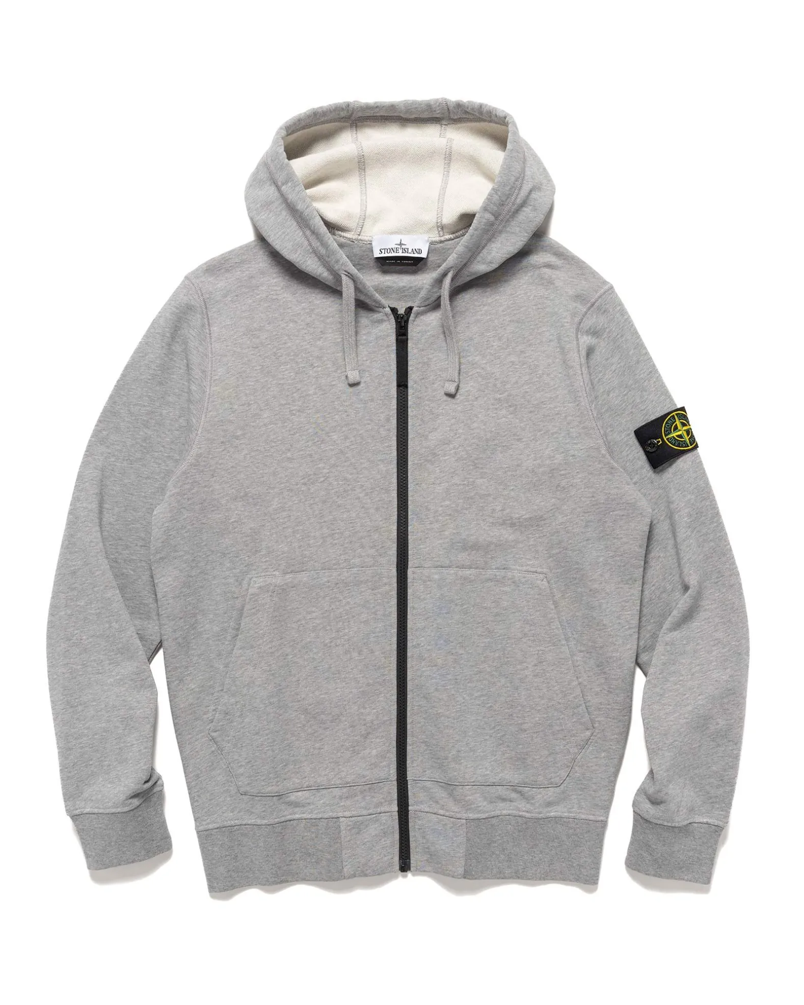 Hooded Track Top Melange Grey