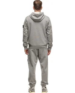 Hooded Track Top Melange Grey