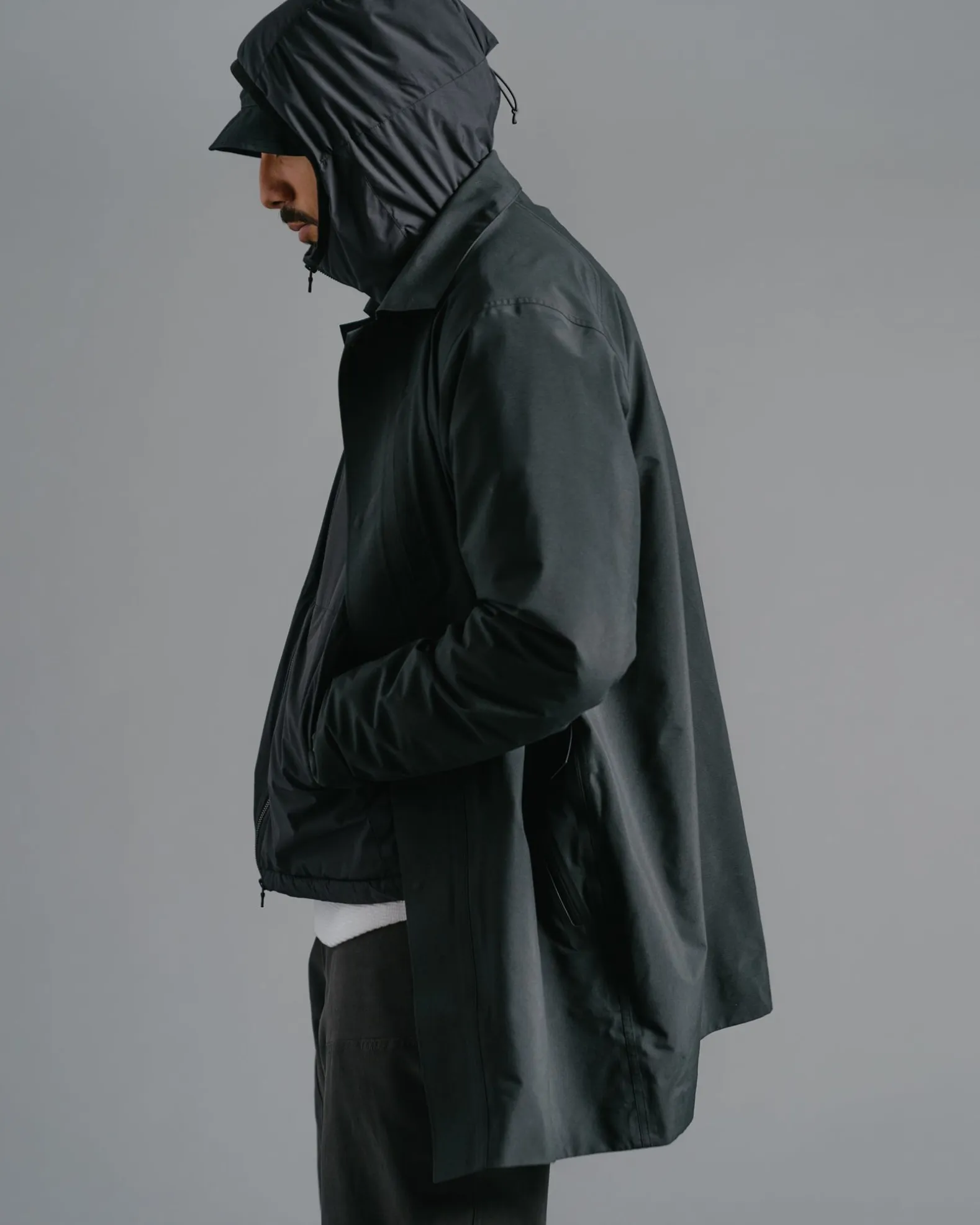 Interval Coat-Gore-Tex 3L Nylon Ripstop Black