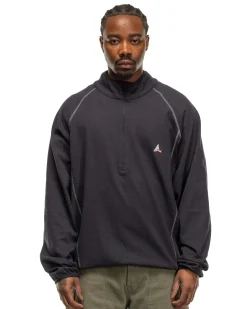 Jersey Half Zip Black