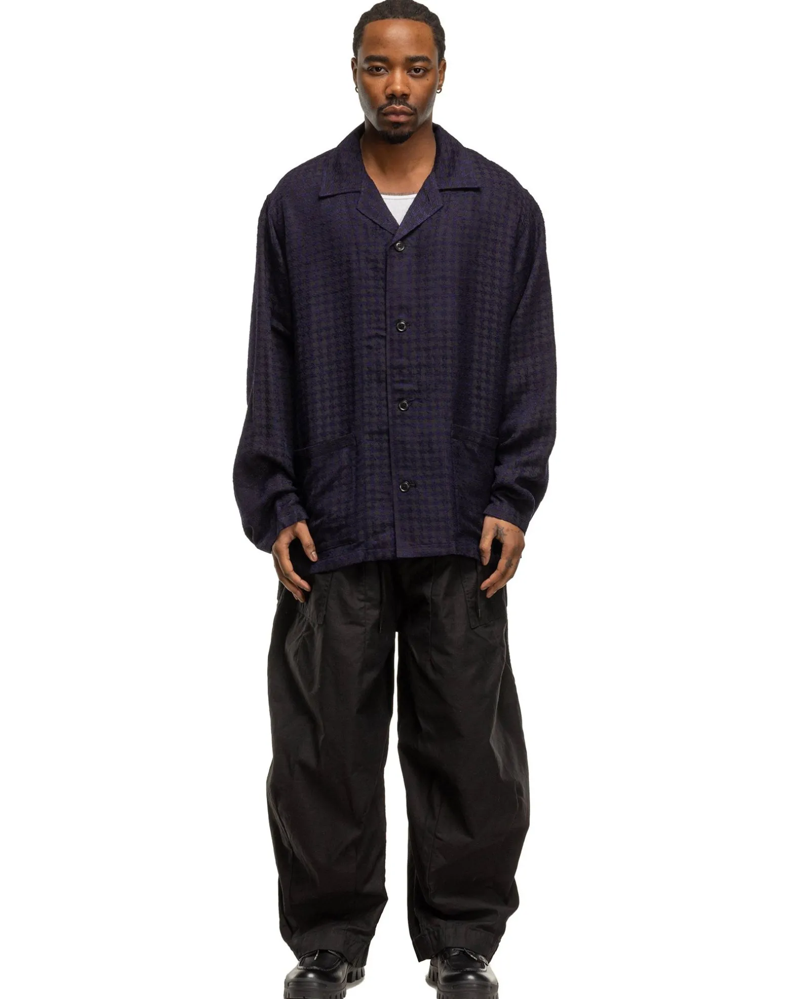 L/S Cabana Shirt-R/Ac Mall Jq. Houndstooth