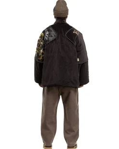 Napped Heat-Corduroy Easy Pants Grey