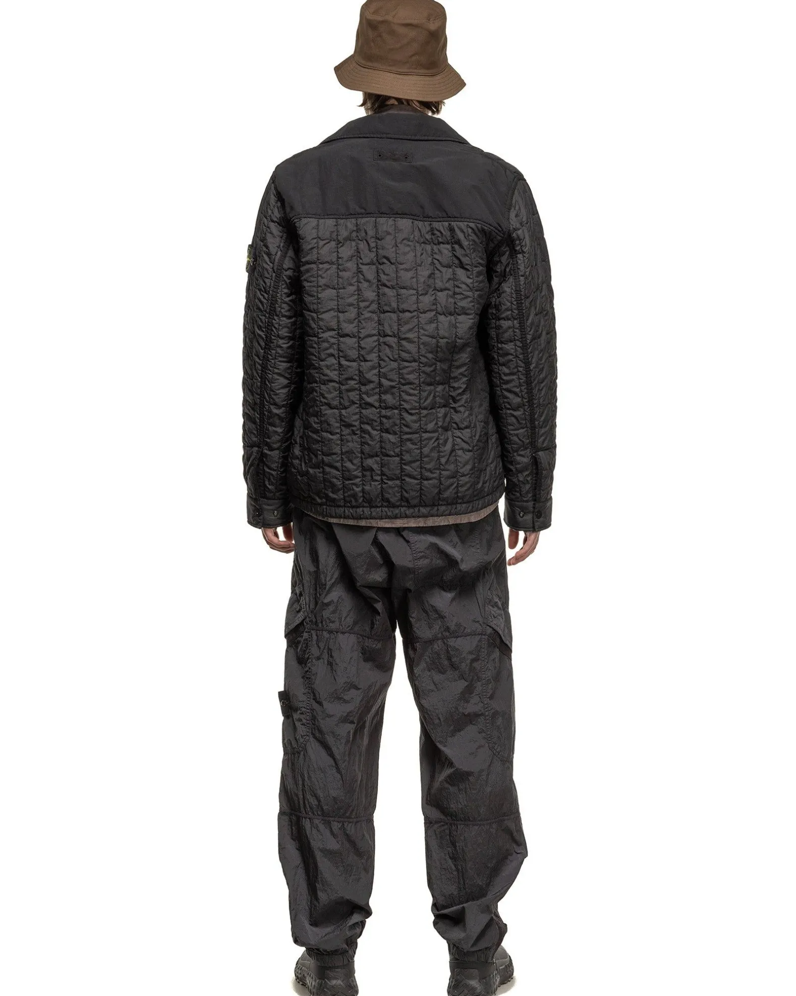 Nylon Metal In Econyl® Regenerated Nylon Loose Fit Cargo Pants Charcoal