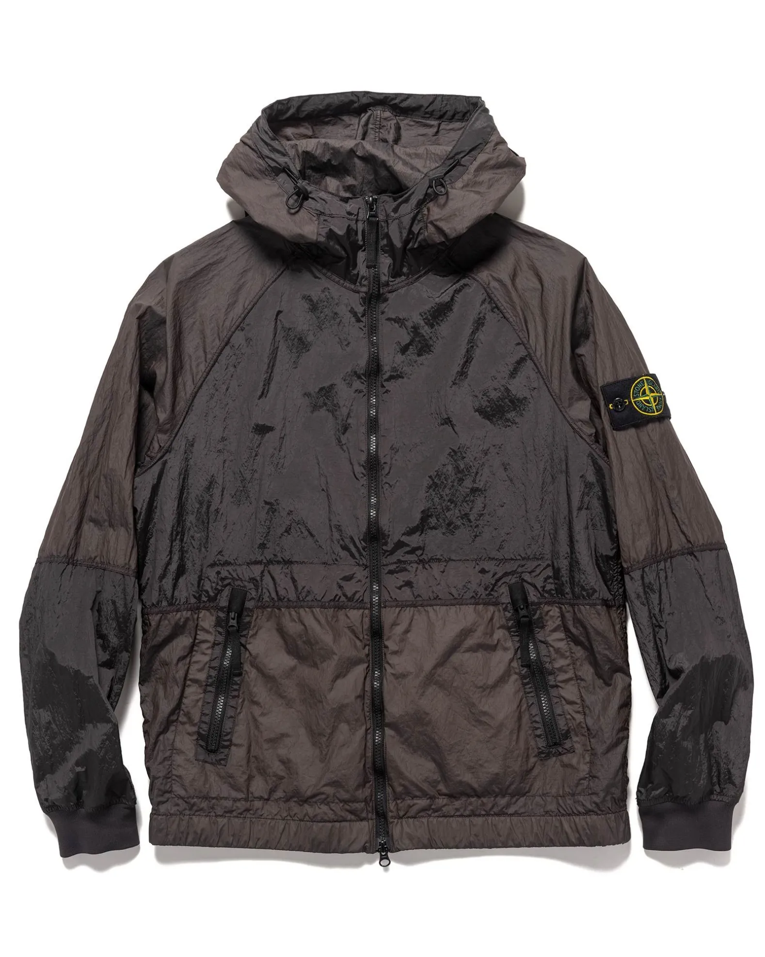 Nylon Metal Watro-Tc In Econyl® Regenerated Nylon Hooded Jacket Charcoal