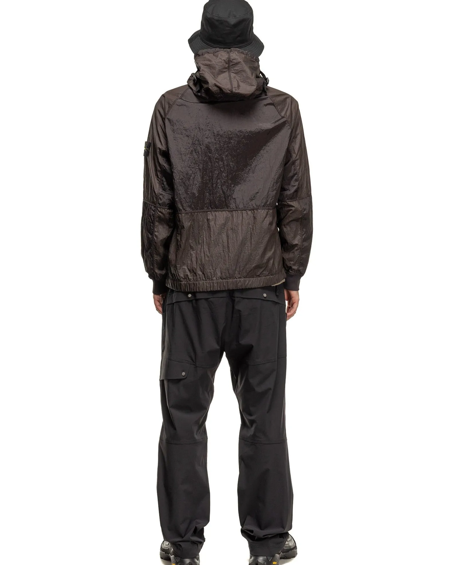 Nylon Metal Watro-Tc In Econyl® Regenerated Nylon Hooded Jacket Charcoal