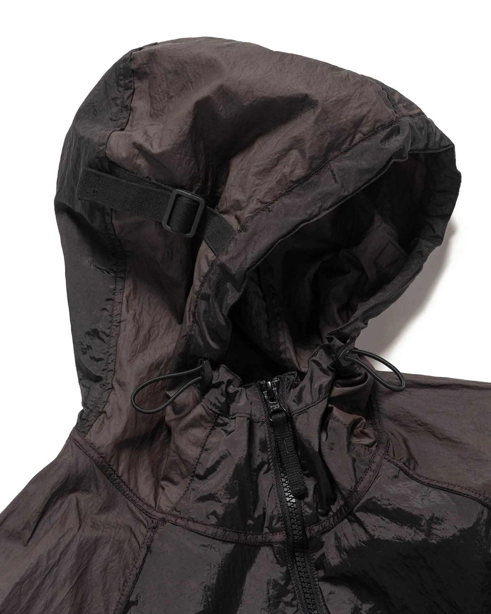 Nylon Metal Watro-Tc In Econyl® Regenerated Nylon Hooded Jacket Charcoal
