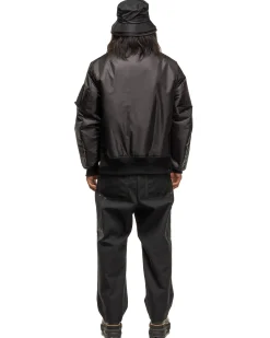 Nylon Twill Blouson Black