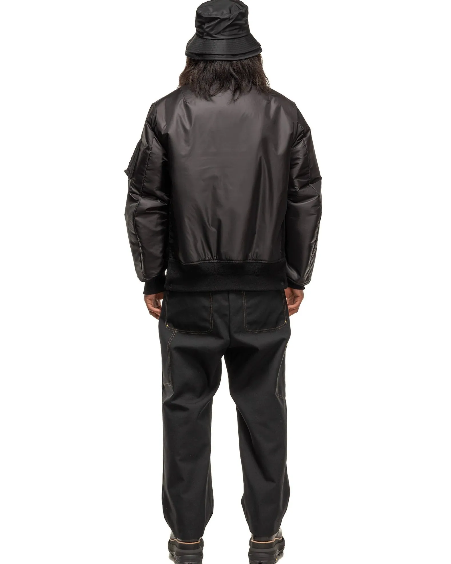 Nylon Twill Blouson Black