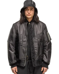 Nylon Twill Blouson Black