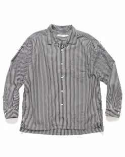 Officer L/S Shirt Cotton Broad London Stripe Black