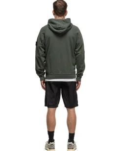 Old' Treatment Hooded Full Zipper Sweatshirt Musk