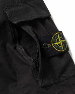 Old' Treatment Loose Fit Bermuda Shorts Black