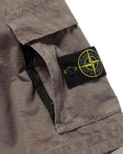 Old' Treatment Loose Fit Bermuda Shorts Dove Grey