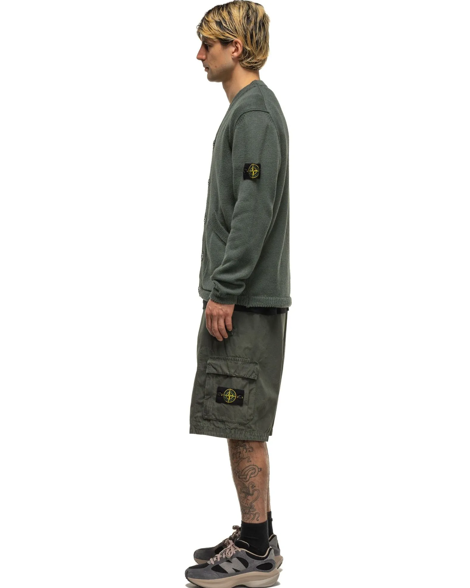 Old' Treatment Loose Fit Bermuda Shorts Musk