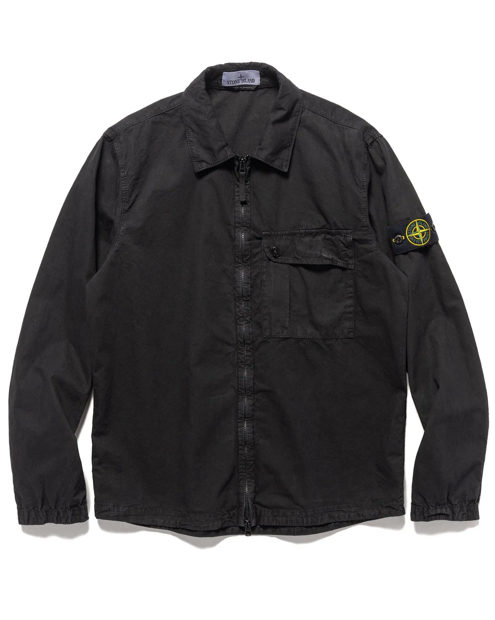 Old' Treatment Regular Fit Overshirt Black