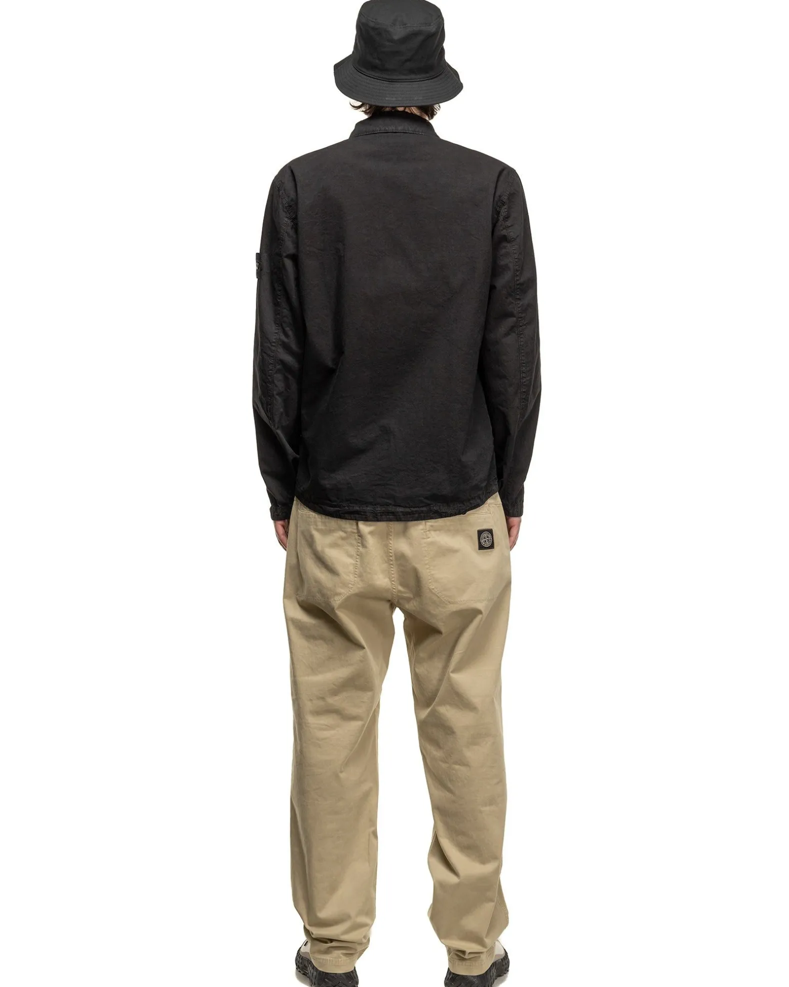 Old' Treatment Regular Fit Overshirt Black