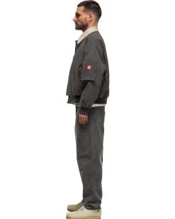 Overdye Cotton Casual Pants Charcoal