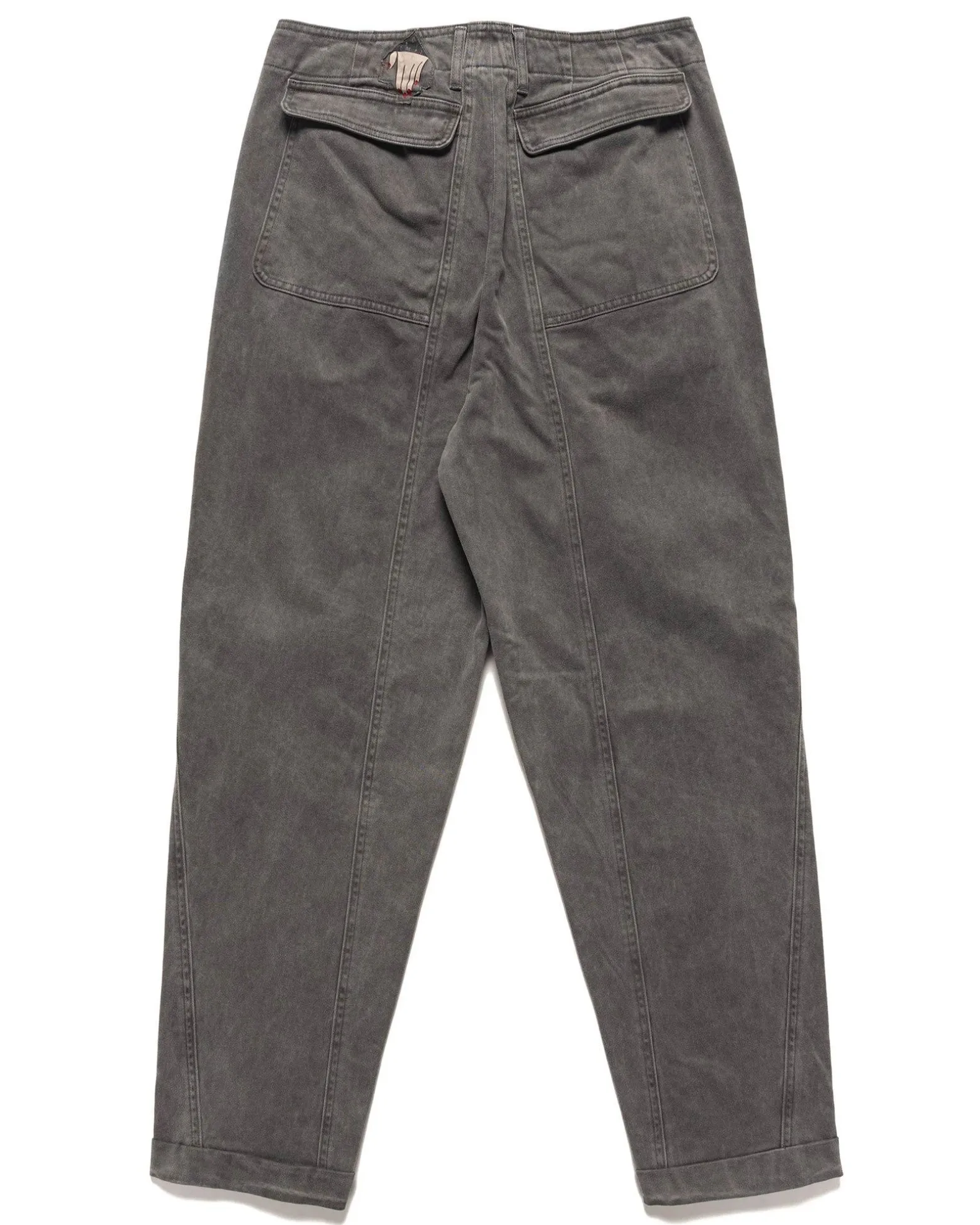 Overdye Cotton Casual Pants Charcoal