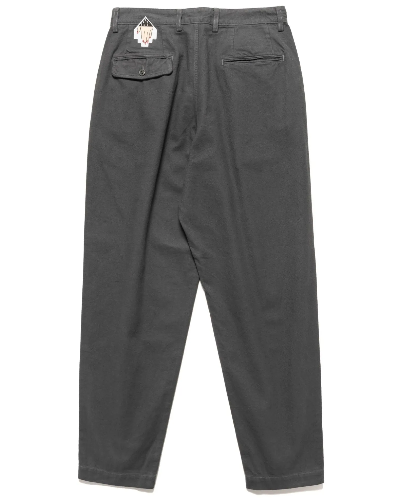 Overdye Two Tuck Pants Grey