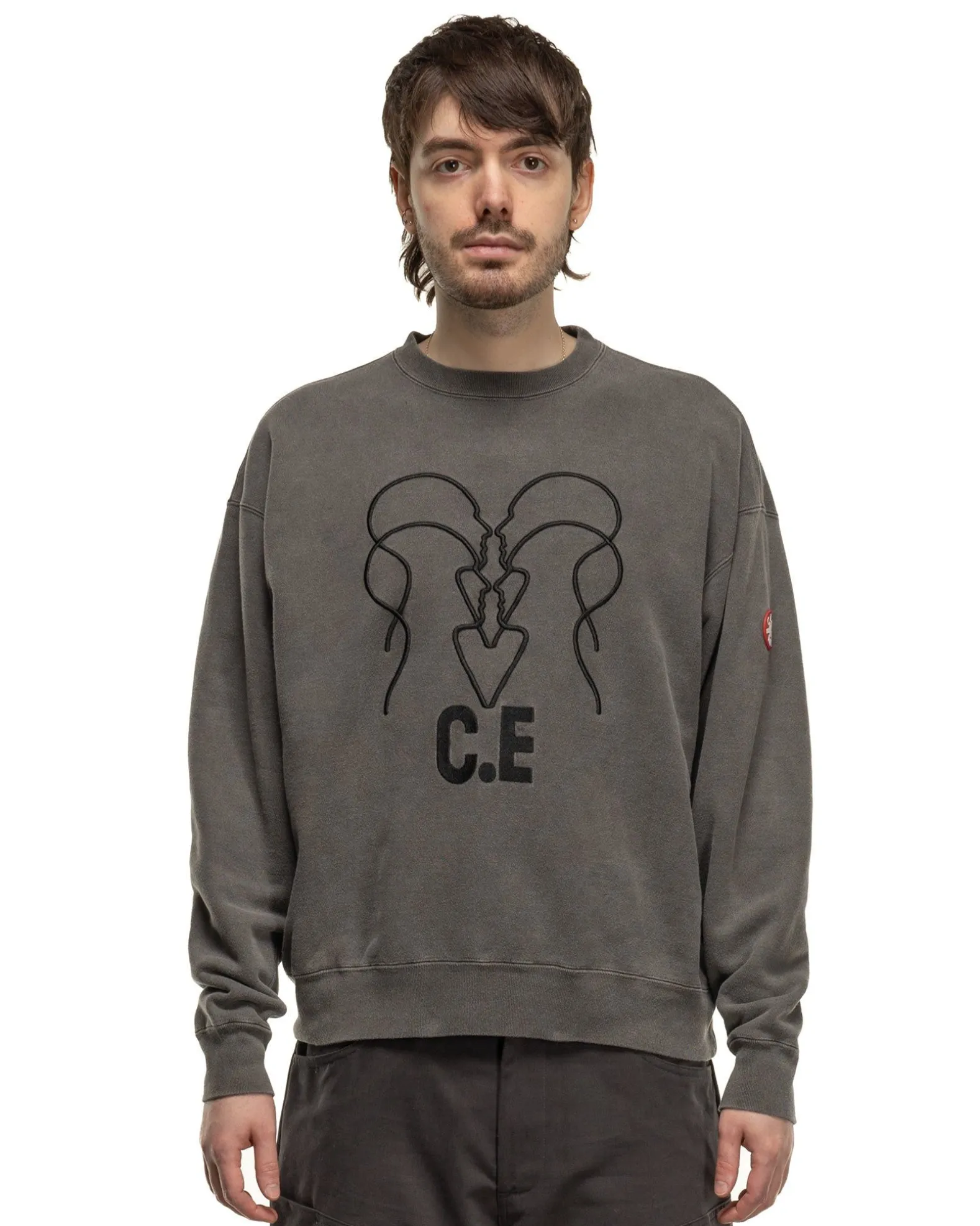 Overdye Wb Headsx4 C.E Crew Neck Charcoal