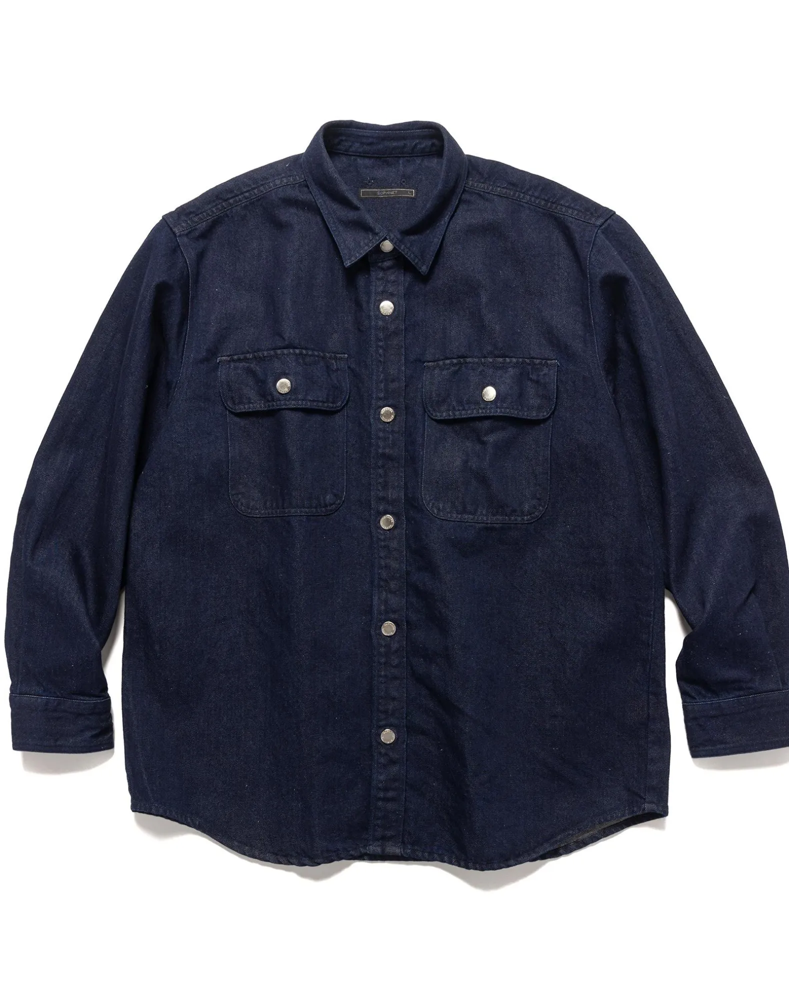 Oversized Shirt Jacket Indigo