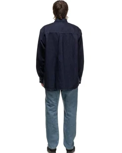Oversized Shirt Jacket Indigo