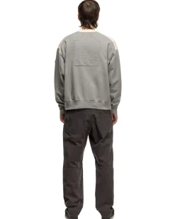 Panel Shoulder Crew Neck Grey