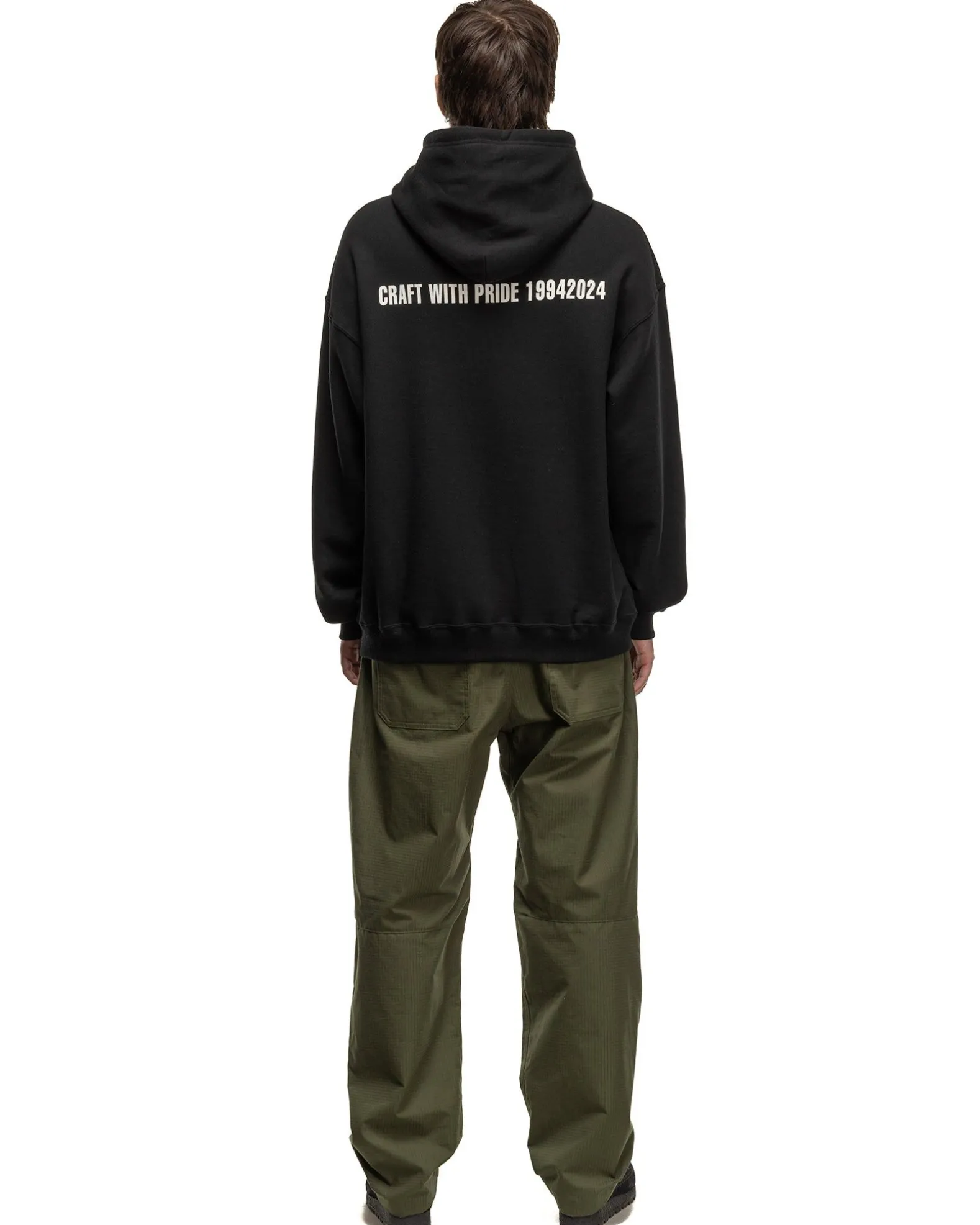 Patched Sweatparka Ls Black