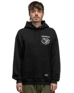 Patched Sweatparka Ls Black