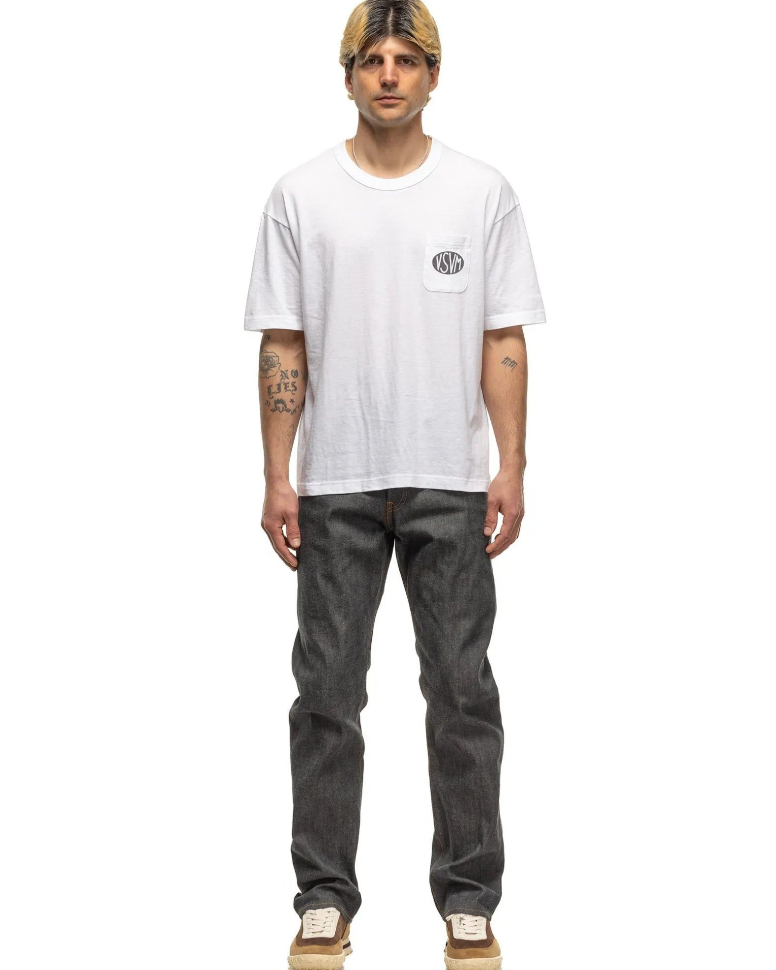 P.H.V. Tee S/S Black/White