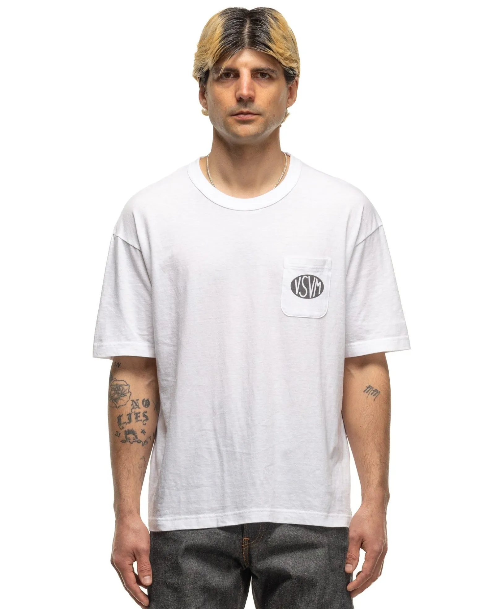P.H.V. Tee S/S Black/White