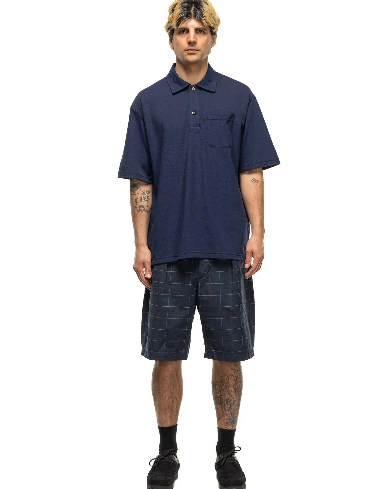 Polo Shirt Cotton Pique Navy