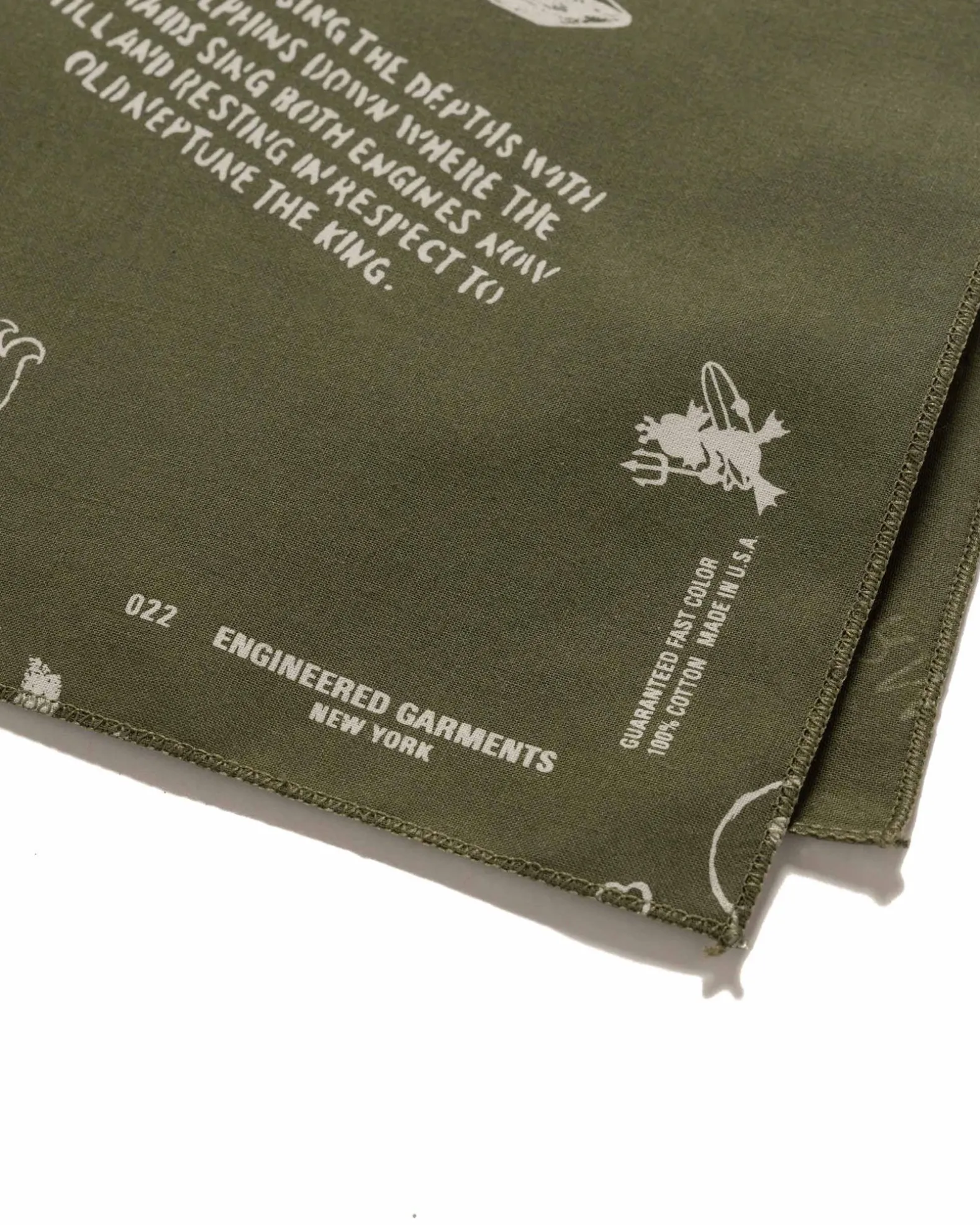 Printed Bandana Ny Olive