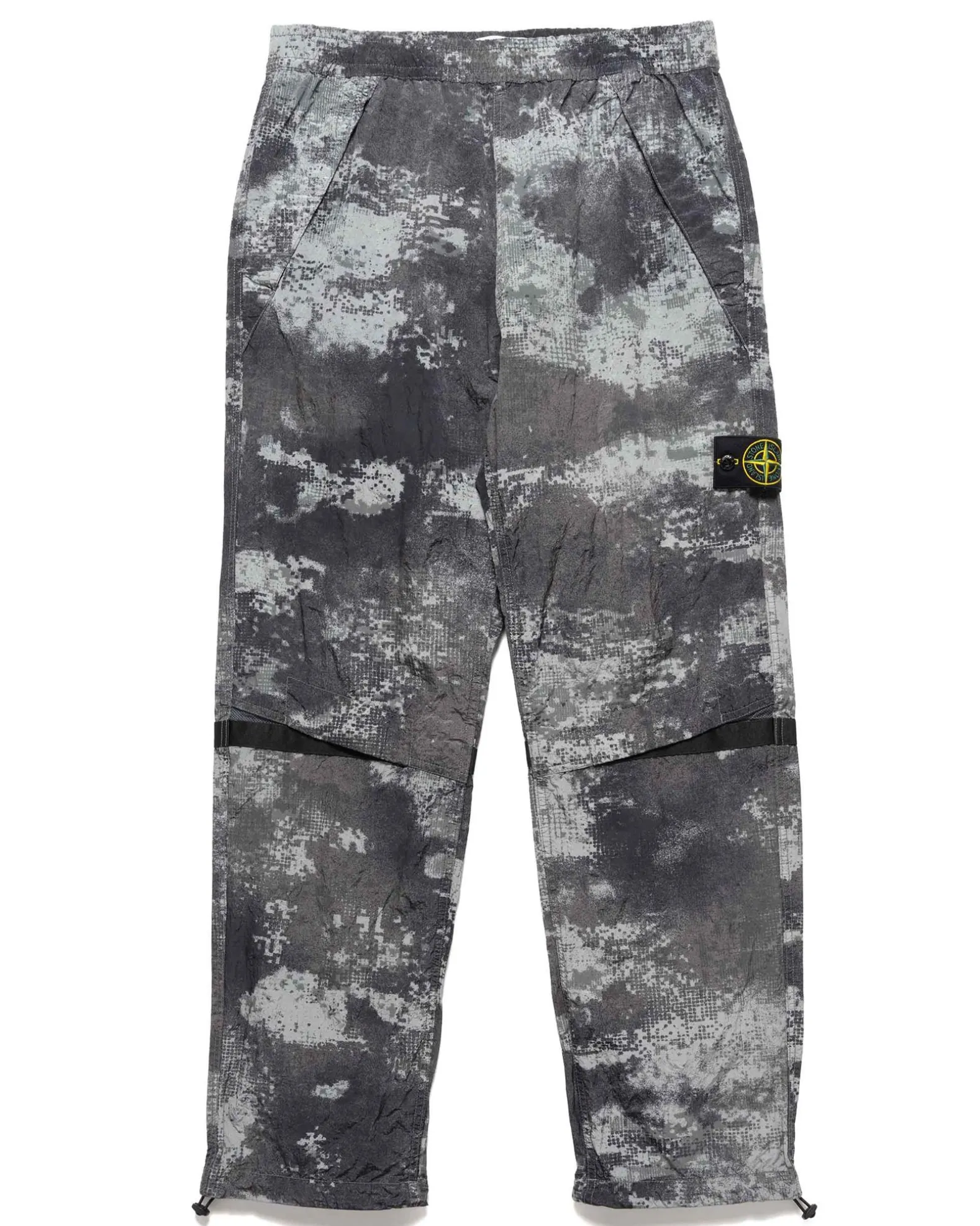 Printed Shell Pants Grey