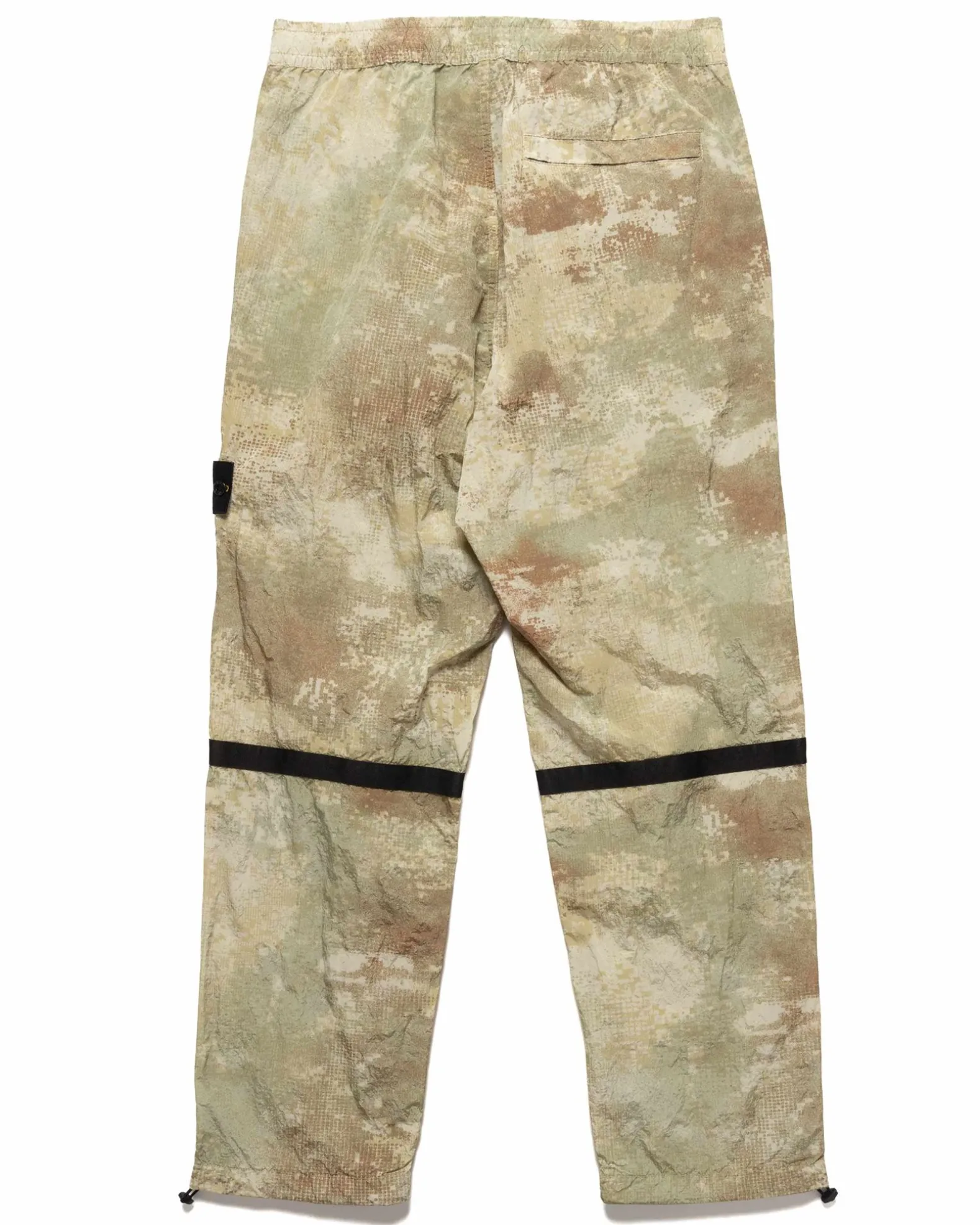 Printed Shell Pants Natural Beige