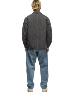 5P Zipper Front Denim Pants Indigo Vintage Wash