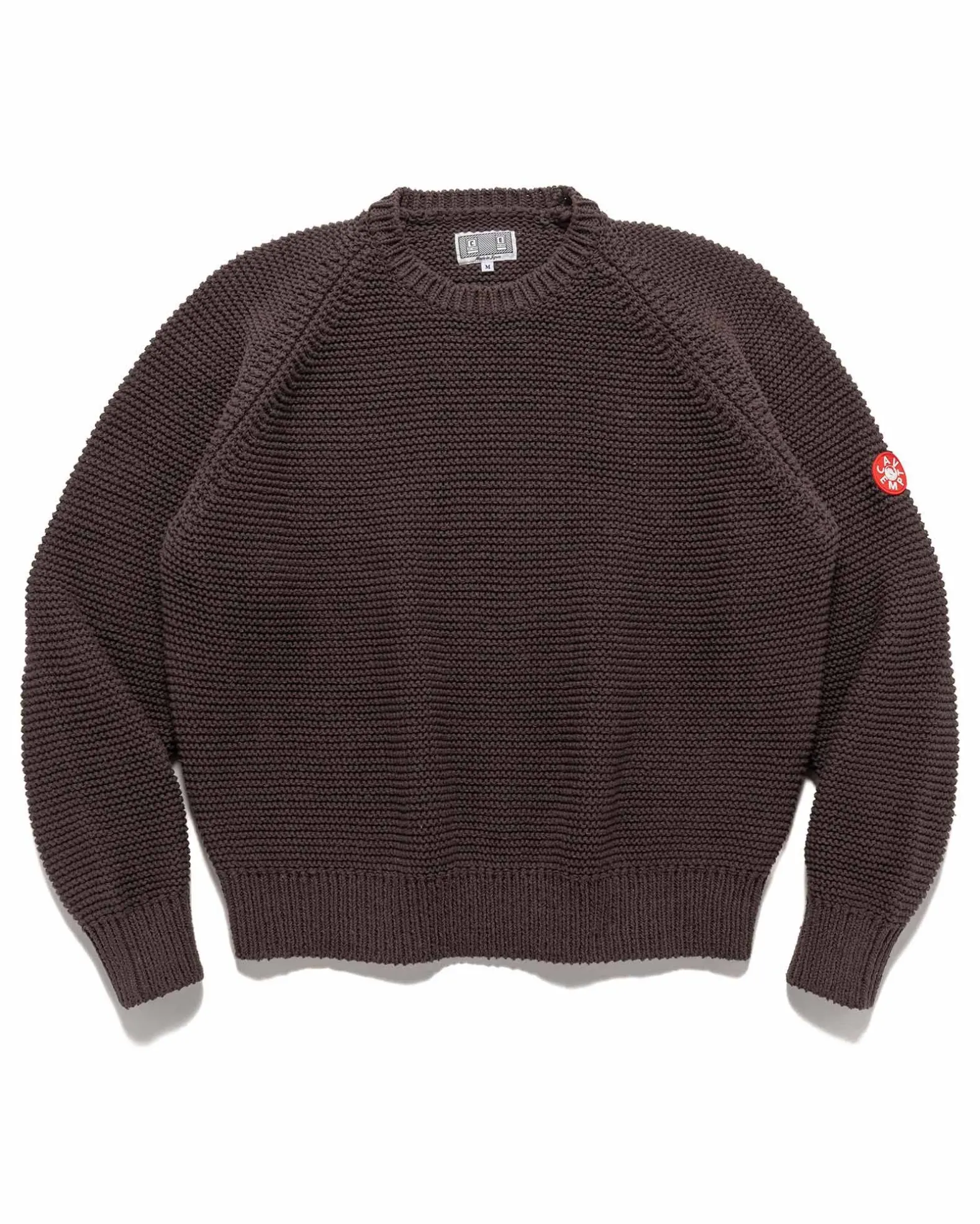 Raglan Sleeve Cotton Knit Grey