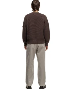 Raglan Sleeve Cotton Knit Grey