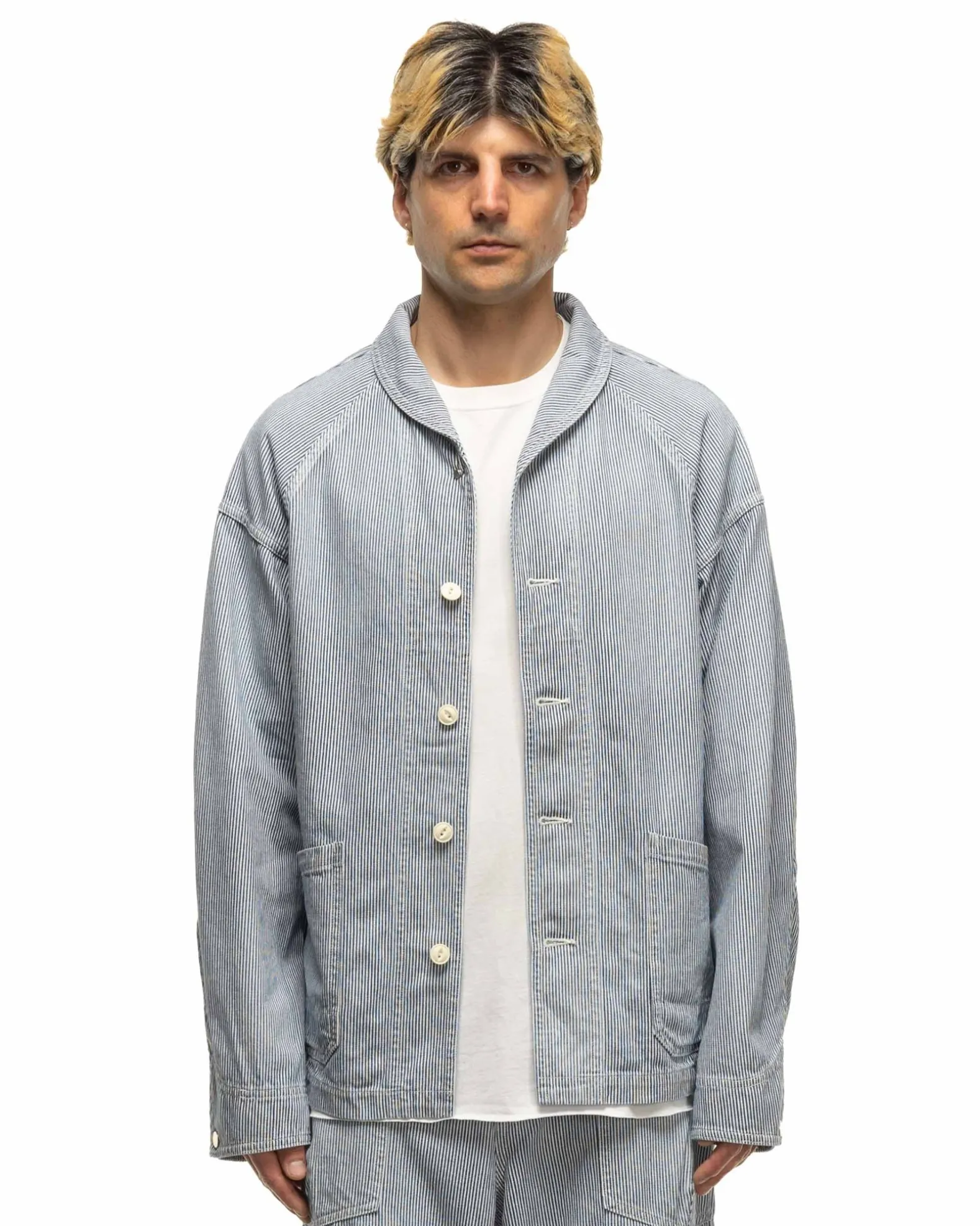 Rancher Jacket Cotton 10Oz Hickory Navy Stripe