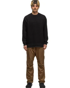 Rancher L/S Sweater C/N Mesh Black