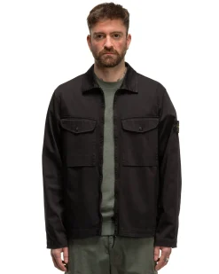 Regular Fit Overshirt Black