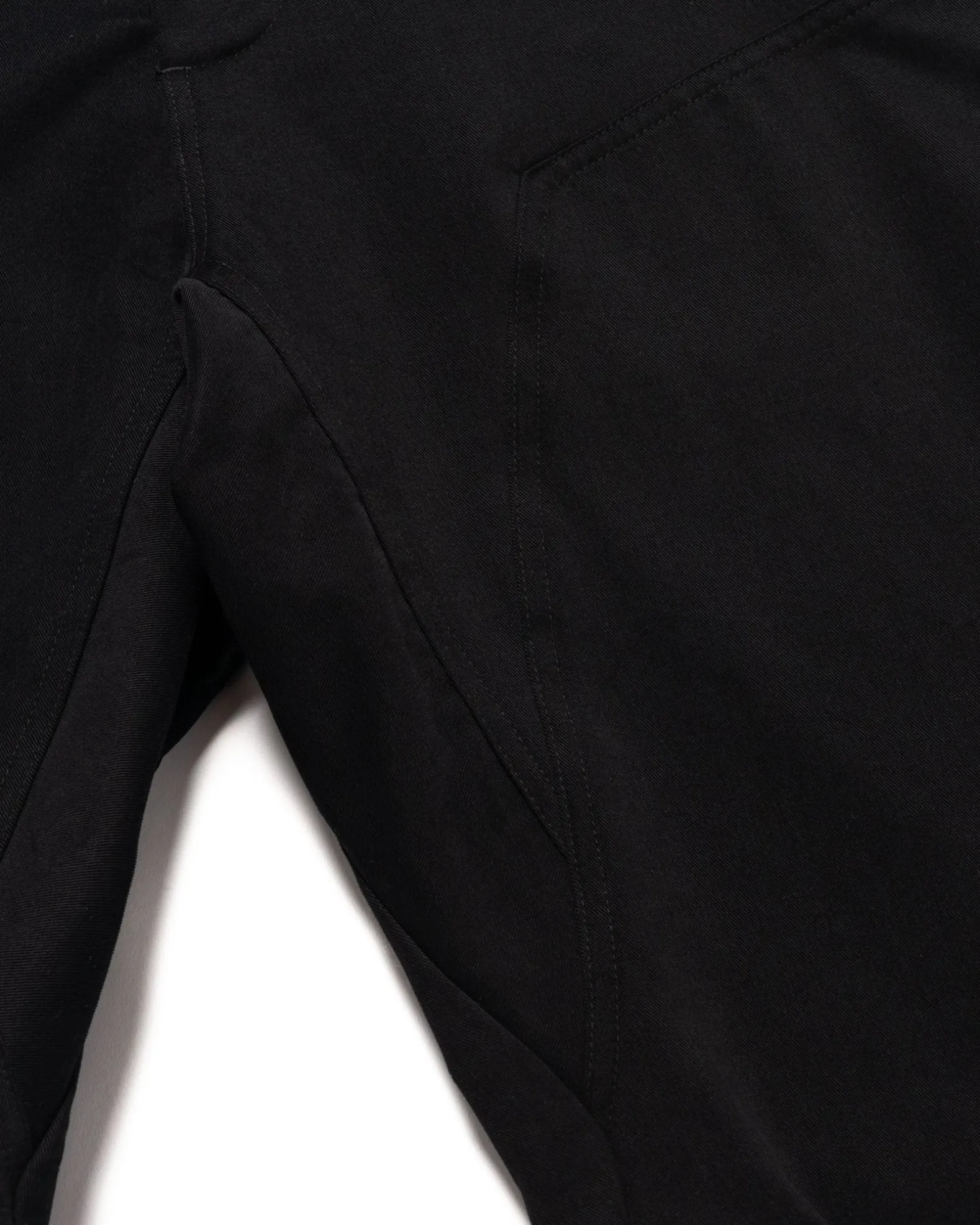 Rig Pants-Duca Visconti Emerized Cotton Twill Black