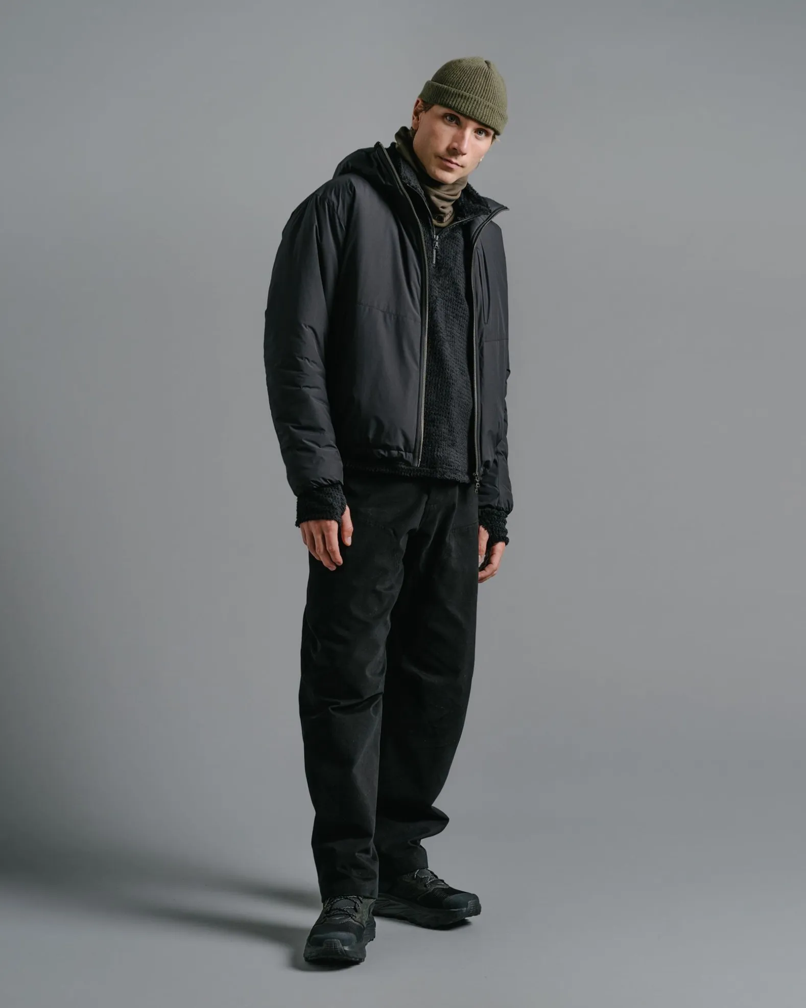 Rig Pants-Duca Visconti Emerized Cotton Twill Black