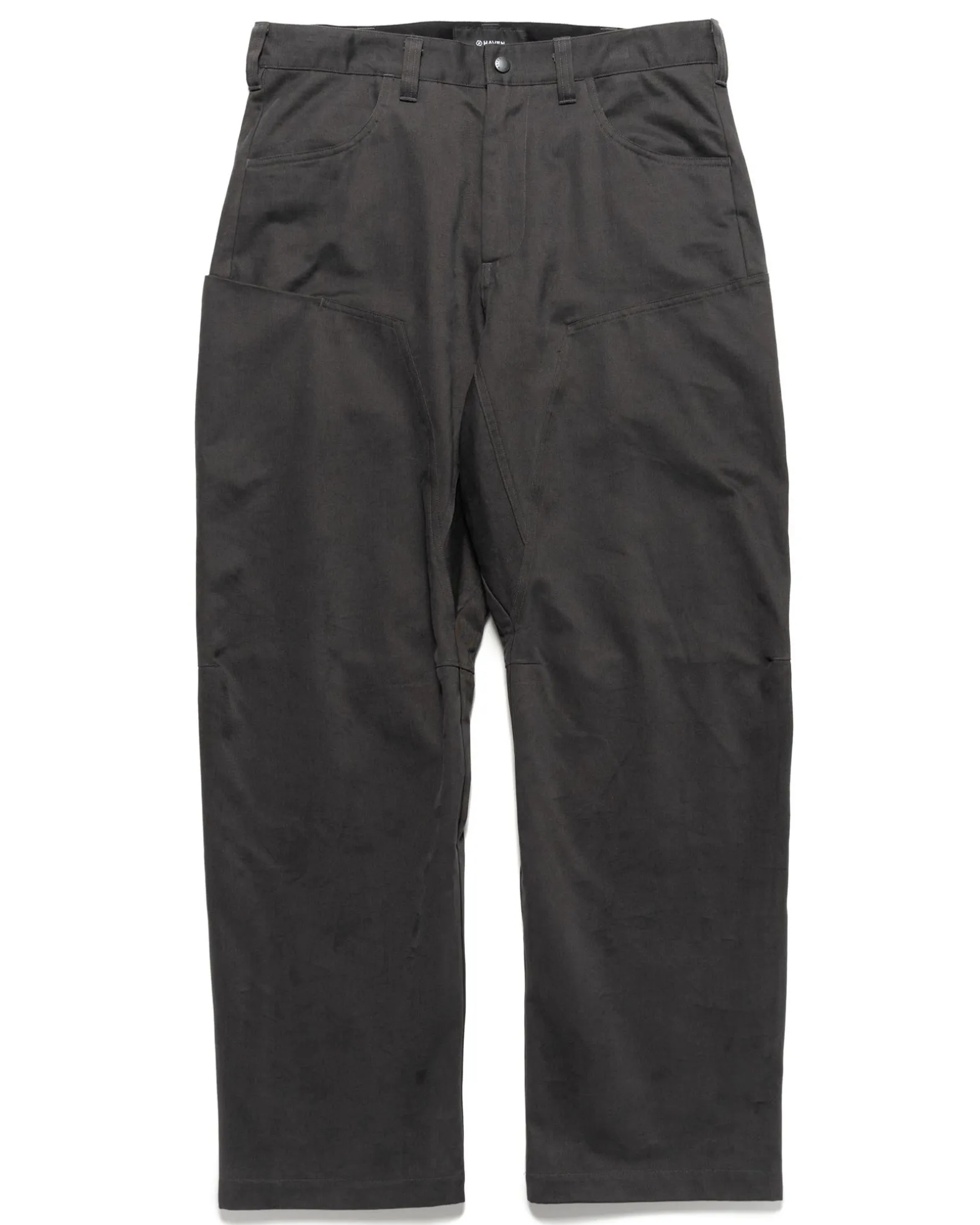 Rig Pants-Duca Visconti Emerized Cotton Twill Charcoal