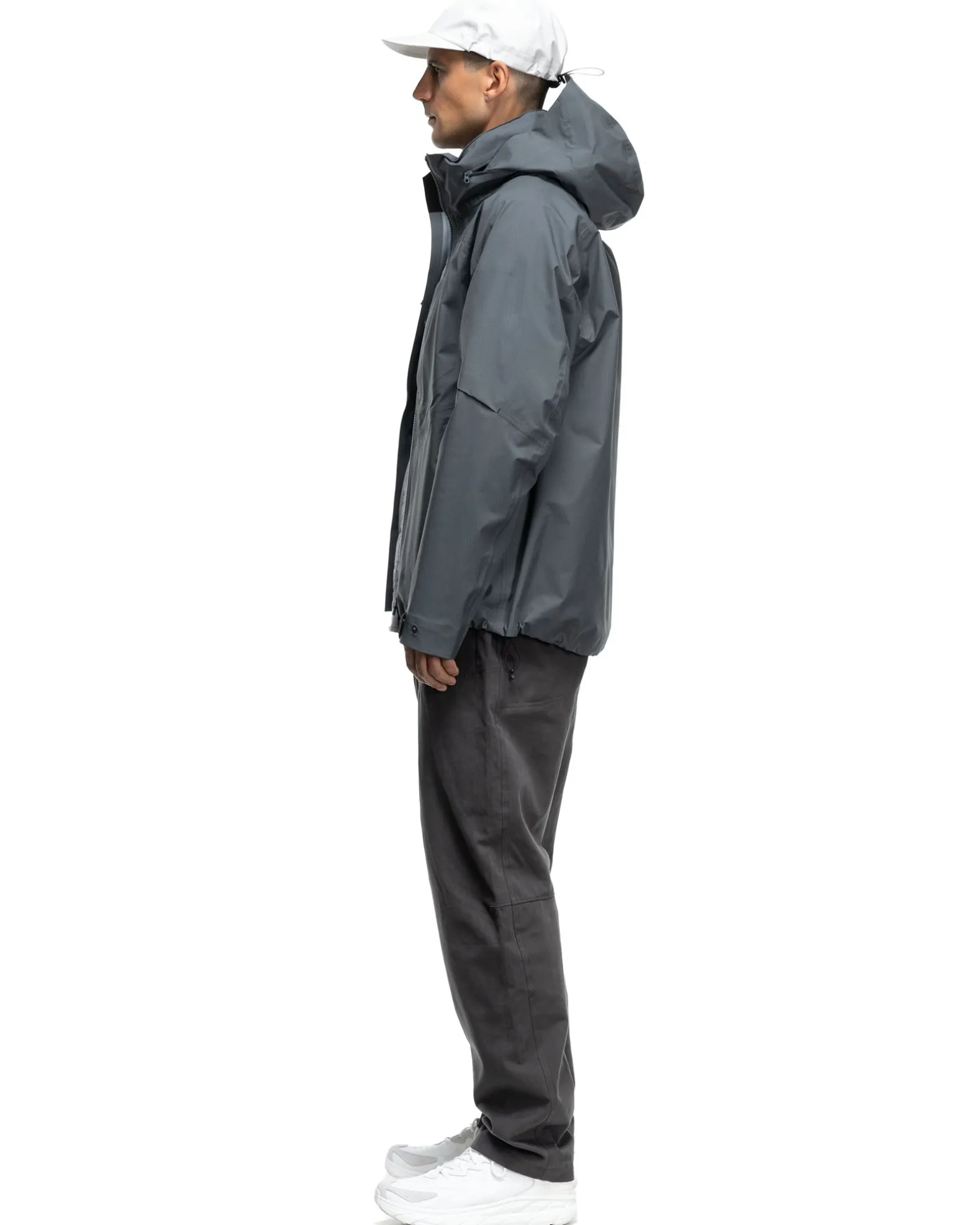 Rig Pants-Duca Visconti Emerized Cotton Twill Charcoal