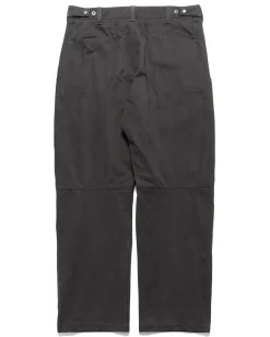 Rig Pants-Duca Visconti Emerized Cotton Twill Charcoal