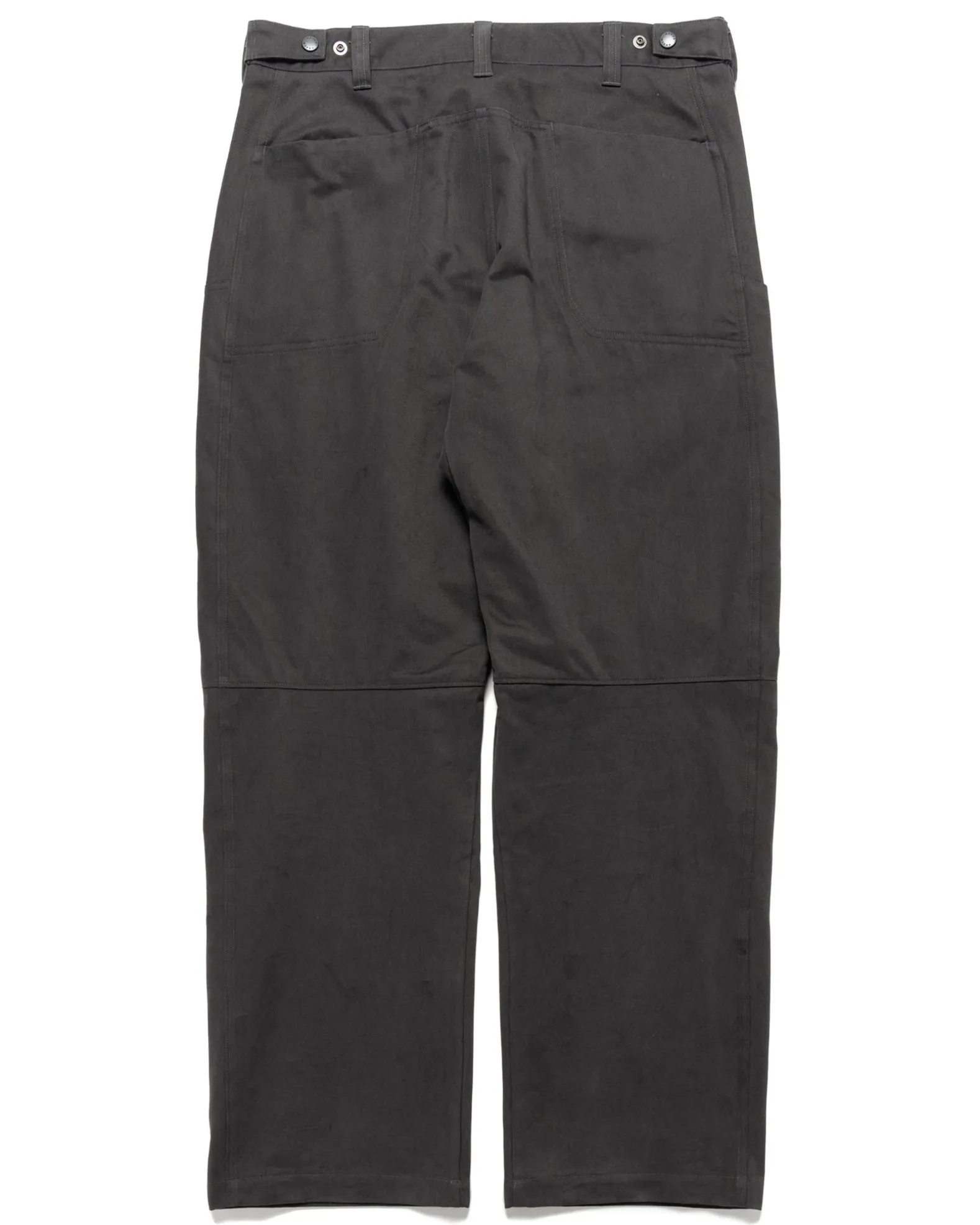Rig Pants-Duca Visconti Emerized Cotton Twill Charcoal